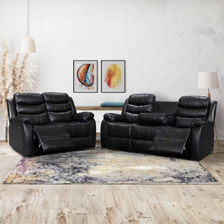 17 Stories Nichell 2 - Piece PU Leather Living Room Set | Wayfair.co.uk